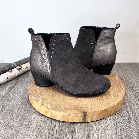 *ROMIKA | Daisy 01 Kombi Leather Studded Ankle Boots in Brown Size 38/7.5 - Picture 1 of 14